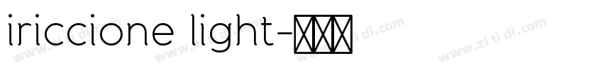 iriccione light字体转换